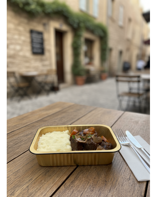Bœuf bourguignon & purée maison